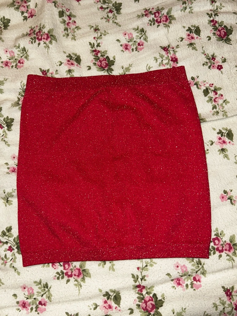UO Out From Under Hot Pink Shimmer Tube Top